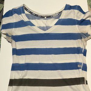 G Star black, blue & white Tee.